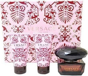 Versace CRYSTAL NOIR EAU DE TOILETTE-набор 50ml edt+50ml b/l+50ml s/g (ml)